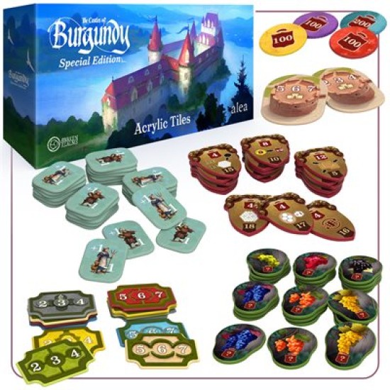 Castles Of Burgundy Special Edition: Acrylic Tiles - Tokens